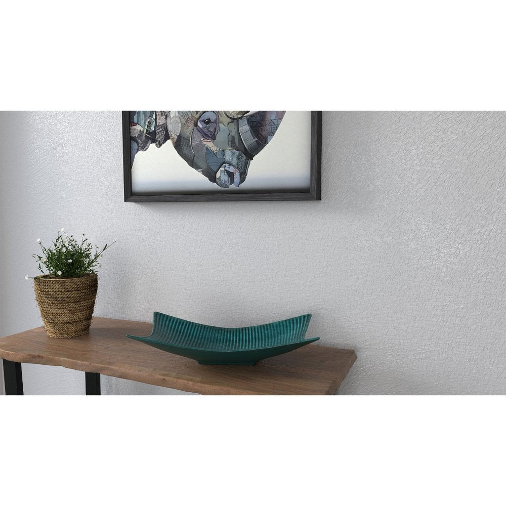 20" Blue And Green Ceramic Vanity Tray