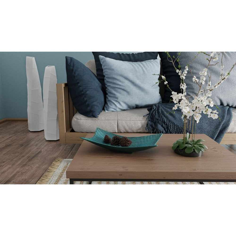 20" Blue And Green Ceramic Vanity Tray