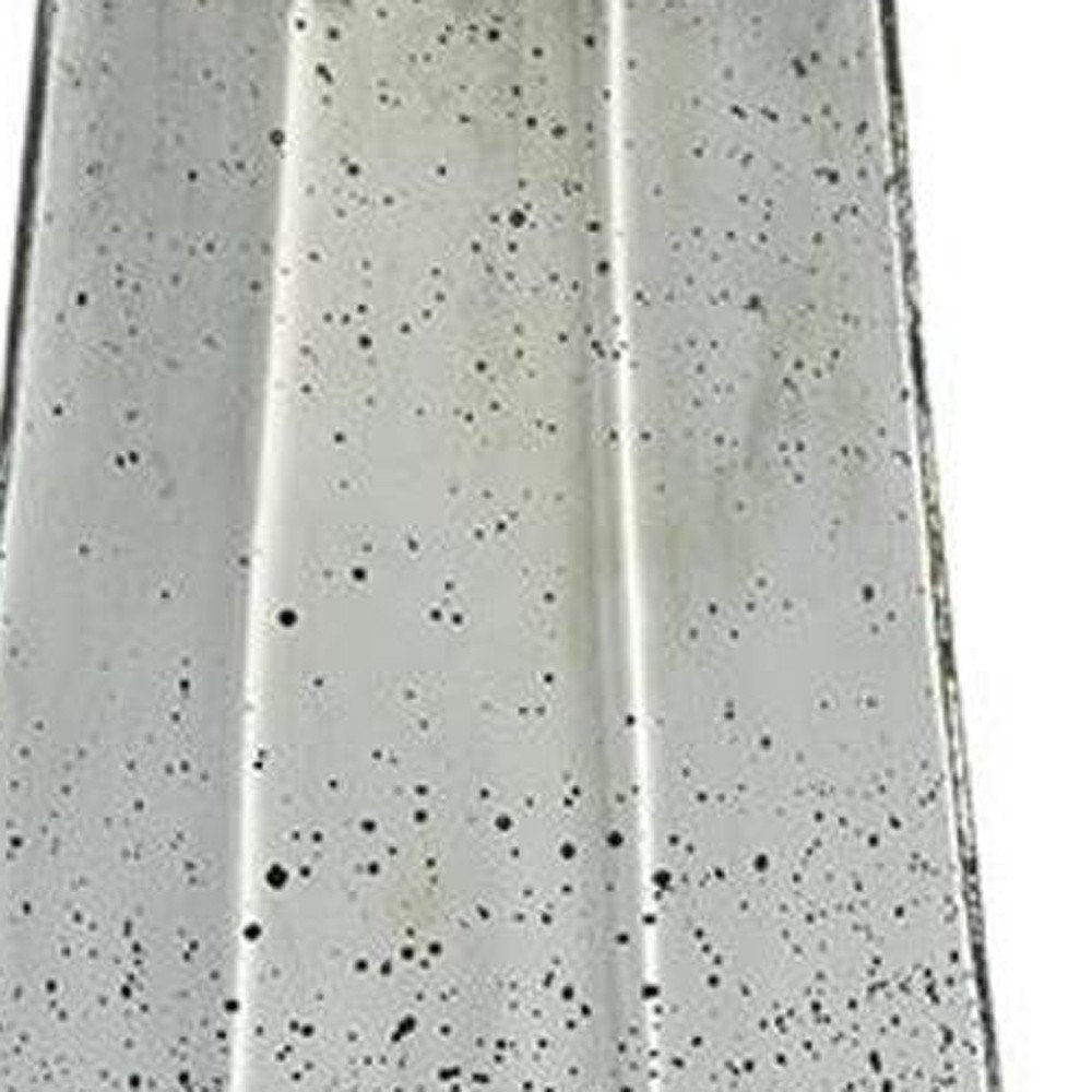 20" Silver Glass Cylinder Table Vase