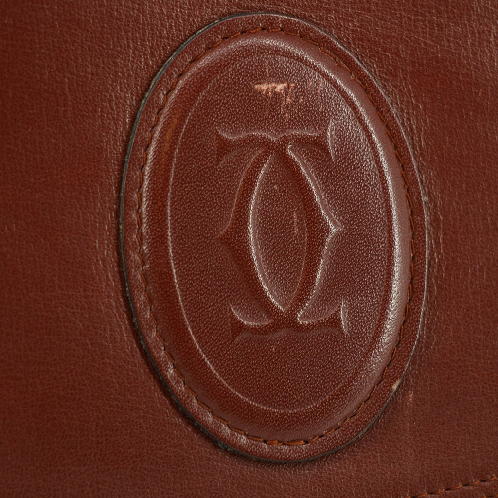 Cartier Must de Carter Red Leather Clutch  #5747