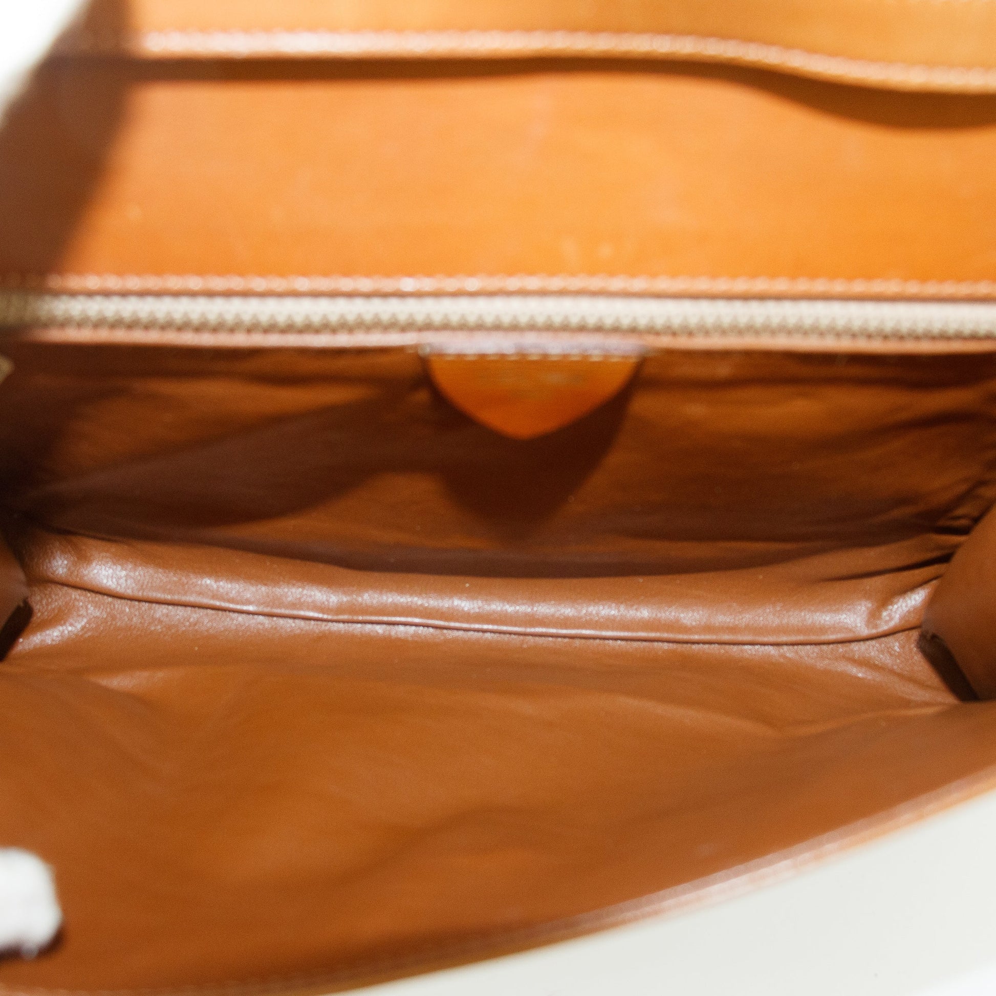 Celine Circle Logo Brown Leather 2 Way Clutch  #5749