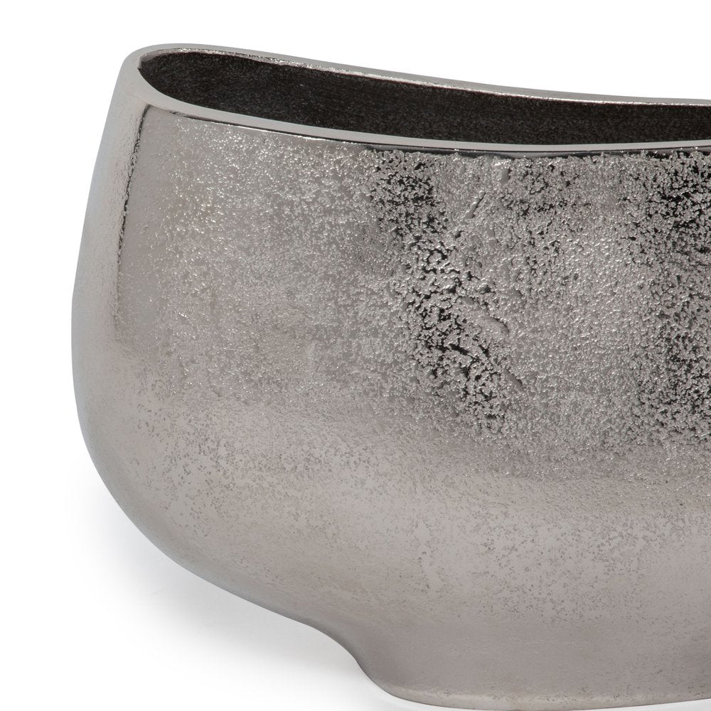 7" Nickel Aluminum Table Vase