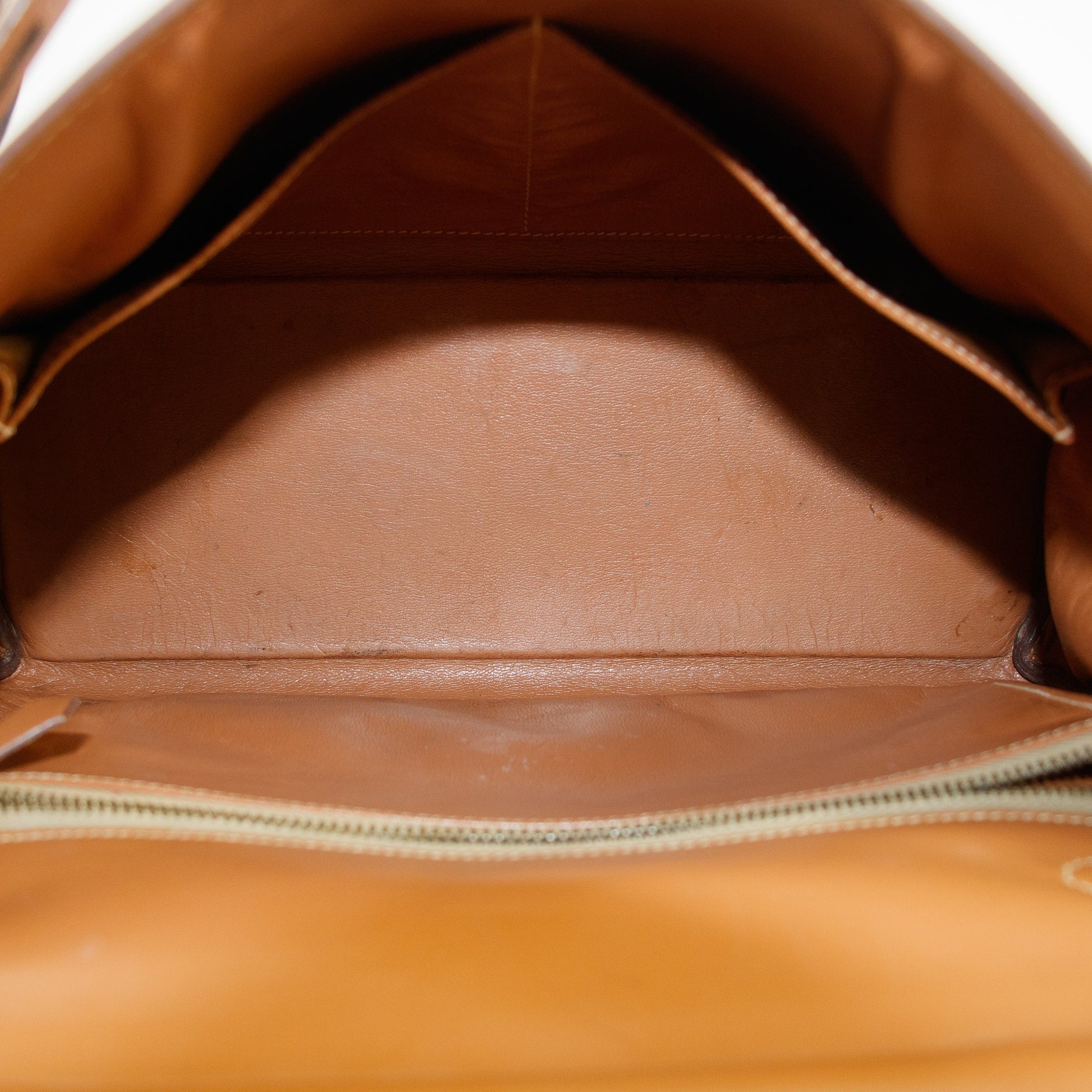 Hermes Kelly 32 Boxcalf Brown Handbag Year 1986 #5775