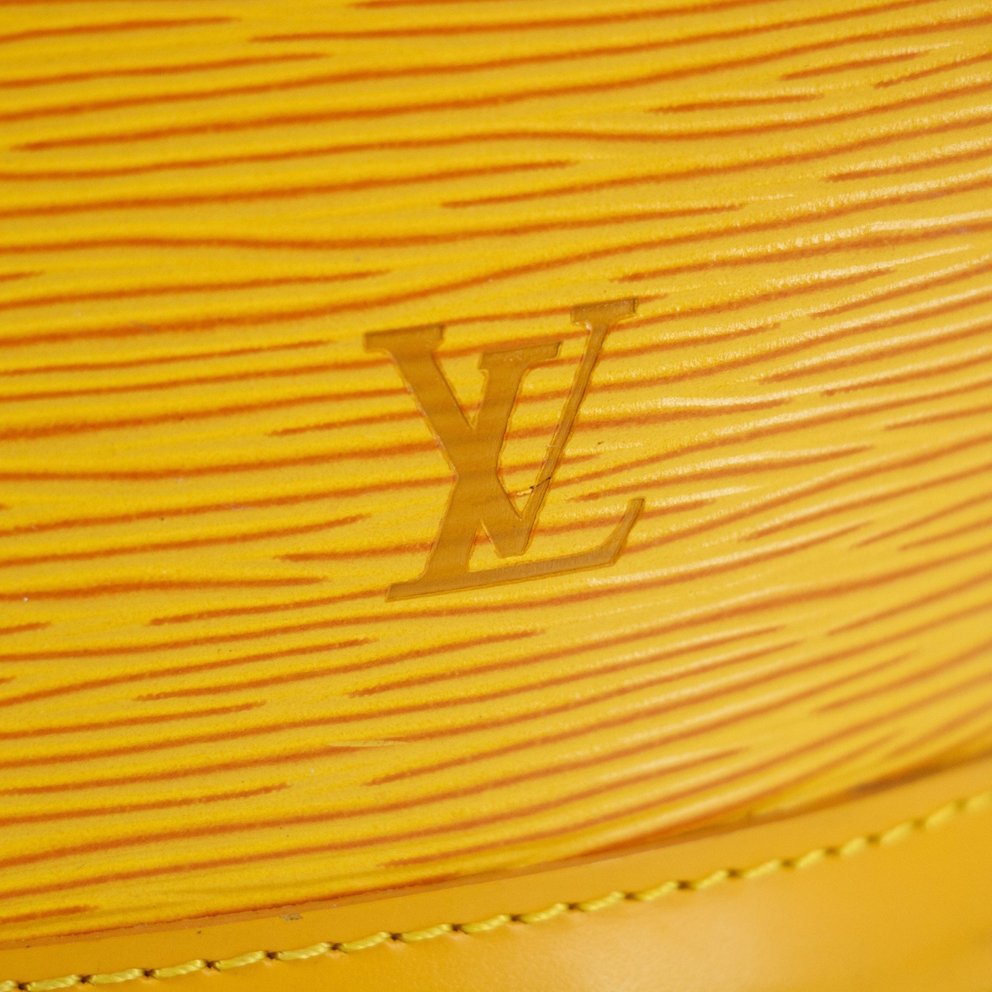 Louis Vuitton Epi Saint Jacquesr Yellow Top Handle Bag  #5788