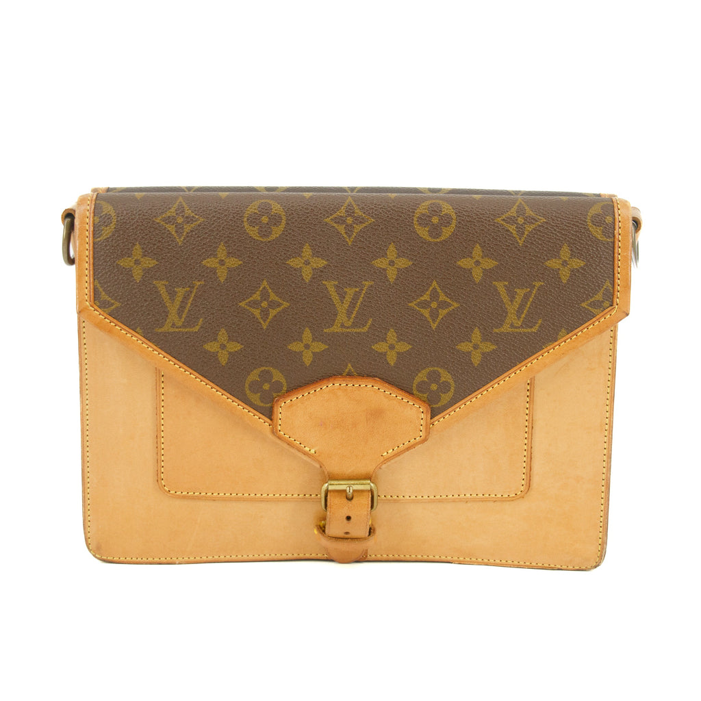Louis Vuitton Monogram Sac Bifas  Brown Leather 2 Way Crossbody Bag  #5792