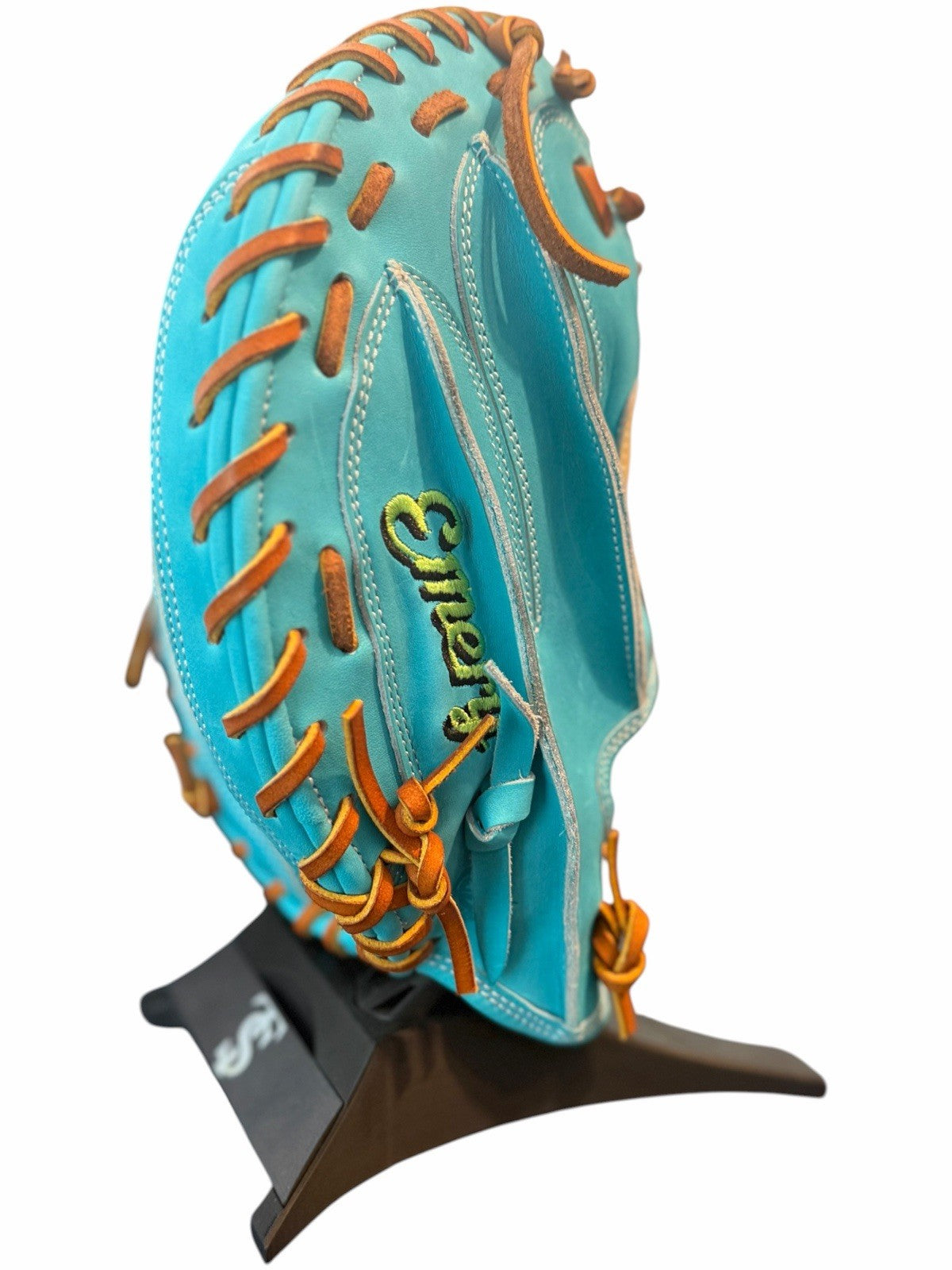 Emery Summit Series 34” Catcher’s Mitt Turquoise Tan Leather Baseball Glove New