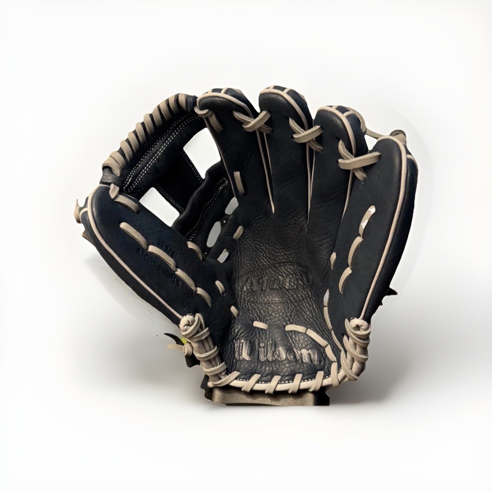Wilson A1000 DP15 11.5" Infield Baseball RHT Glove, Blue/Grey/Yellow