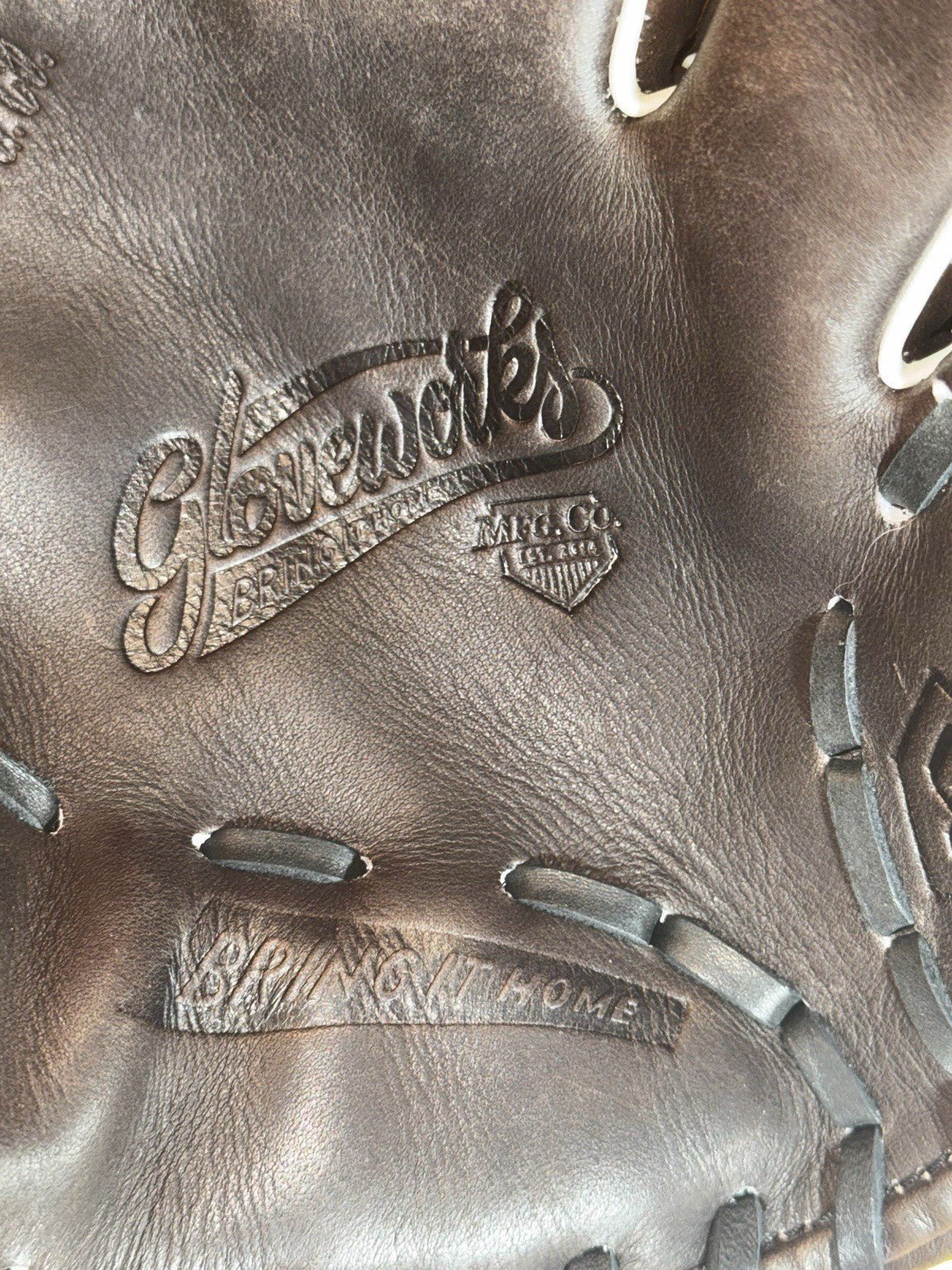 Gloveworks 11.5” Cross Lace Infield Glove – Deep Chocolate Leather – RHT