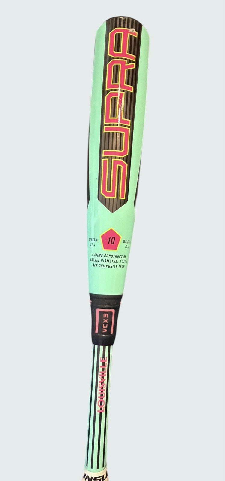 2026 Louisville Slugger SUPRA 27" / 17 oz USSSA 2¾" Travel Ball Bat (Preowned)