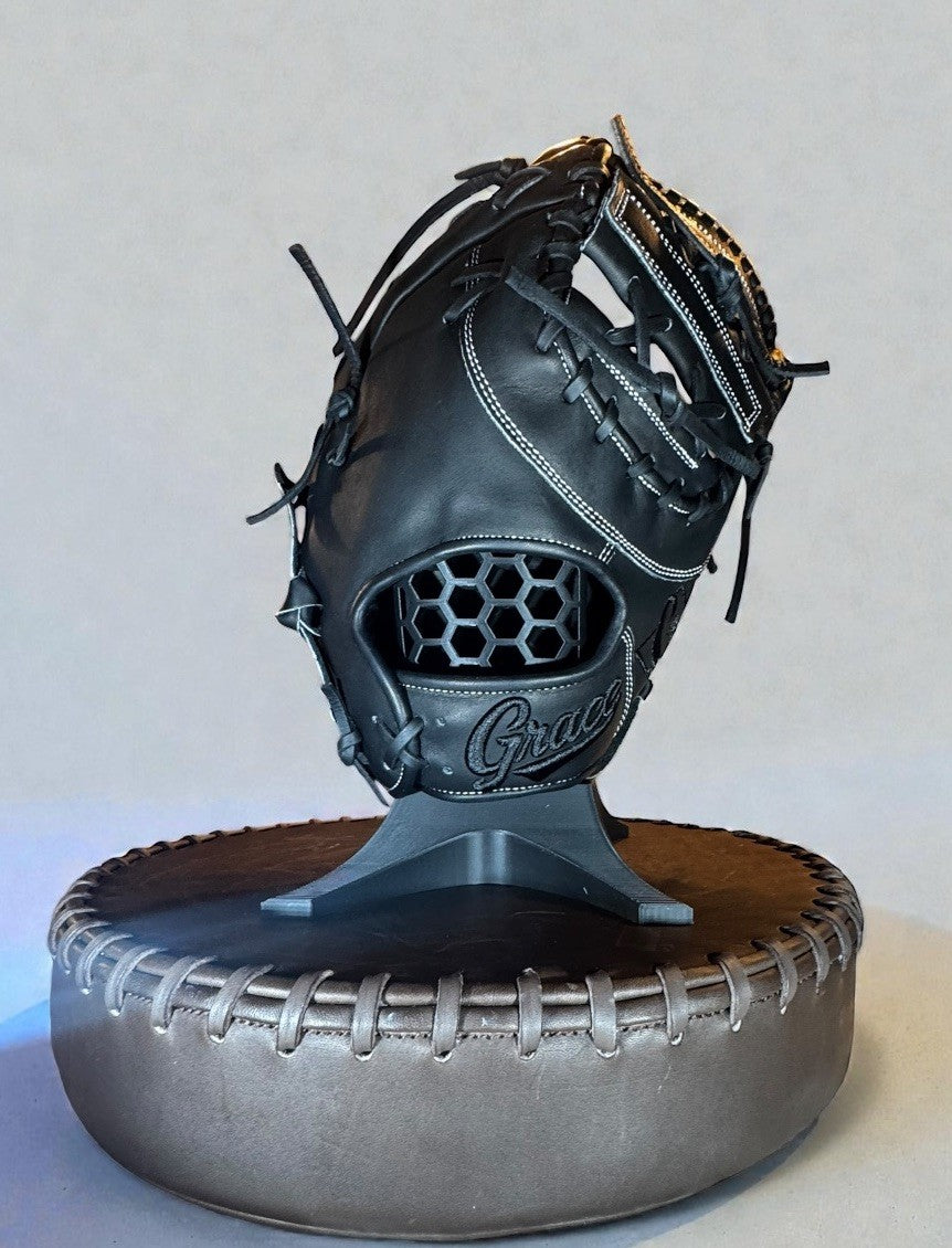 Grace Gloves 12.75” First Base Mitt – All Black – Brand New – Premium Leather