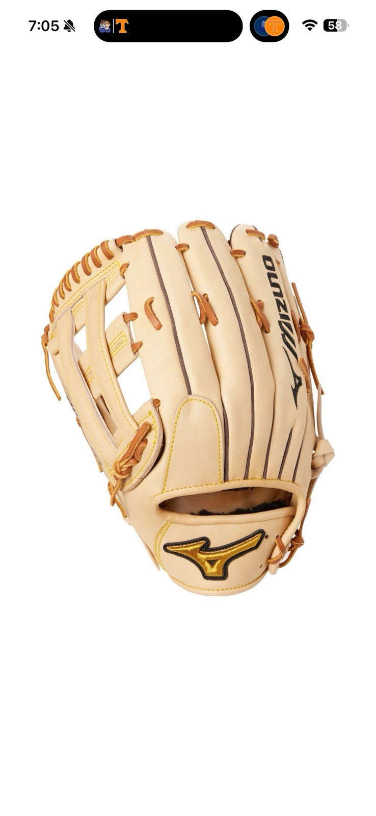 MIZUNO Pro GMP2-700DH LHT Glove - 12.75" Deep Pocket Outfield