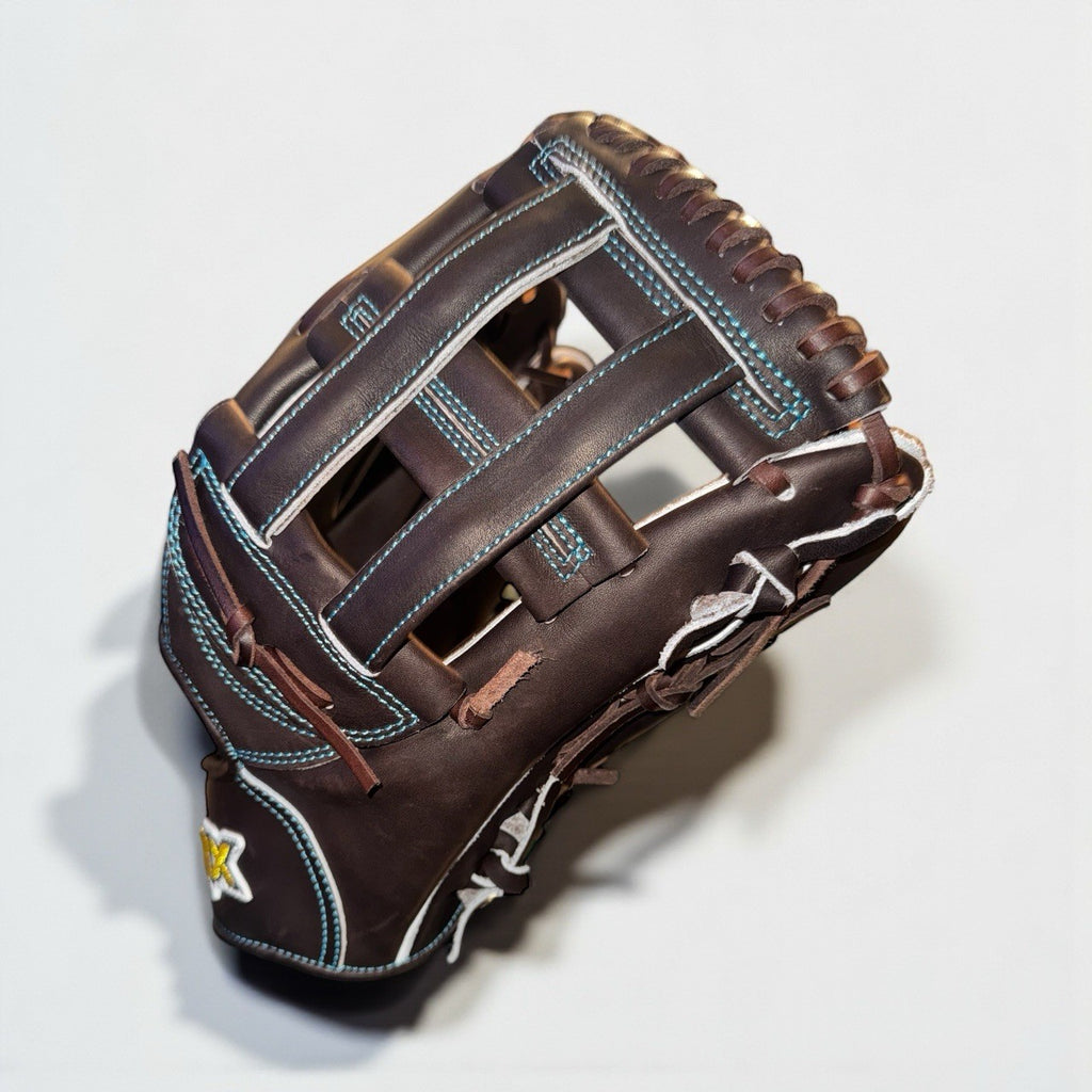 Jax Athletics Japan Kip Glove. RHT. LJ-10, Chocolate/Aqua 12.5” Free Shipping