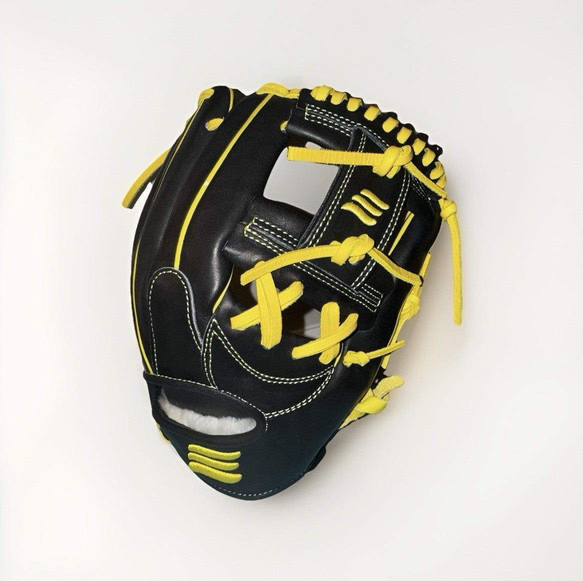 Act Fast Emery Glove Co Black & Yellow Beauty!  Emerald series - US Kip Leather!