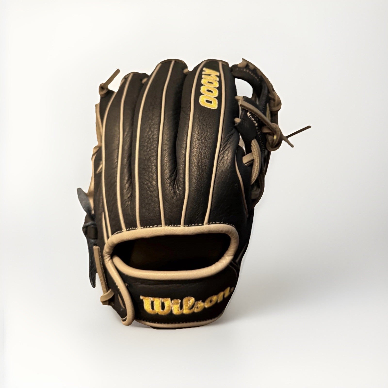 Wilson A1000 DP15 11.5" Infield Baseball RHT Glove, Blue/Grey/Yellow