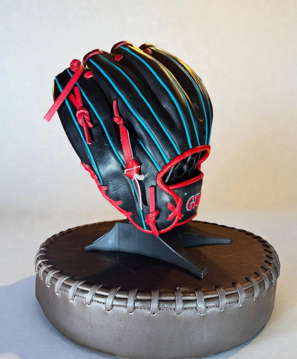 Grace Gloves 11.25” Infield Glove – Black / Red / Teal – Brand New