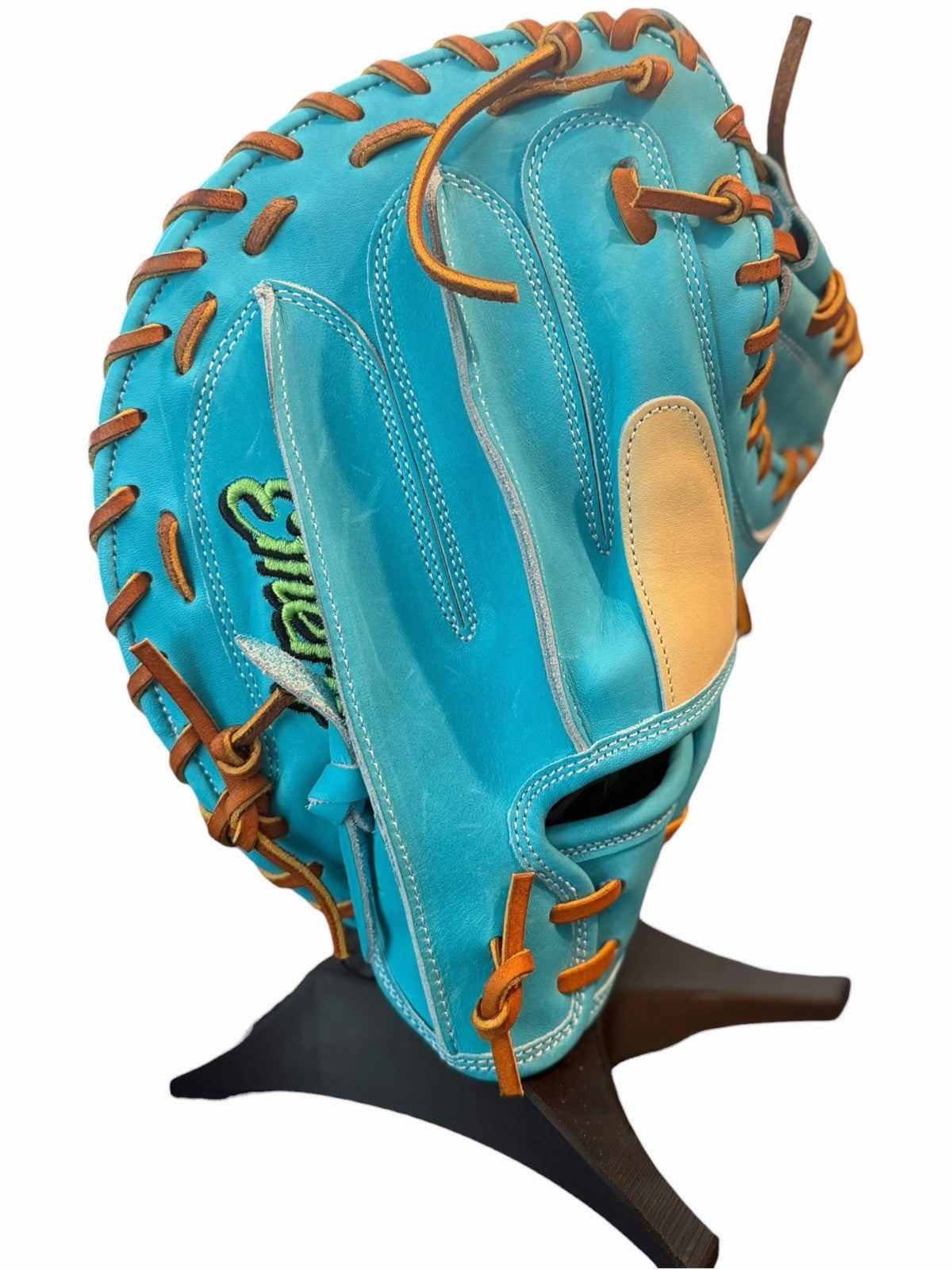 Emery Summit Series 34” Catcher’s Mitt Turquoise Tan Leather Baseball Glove New