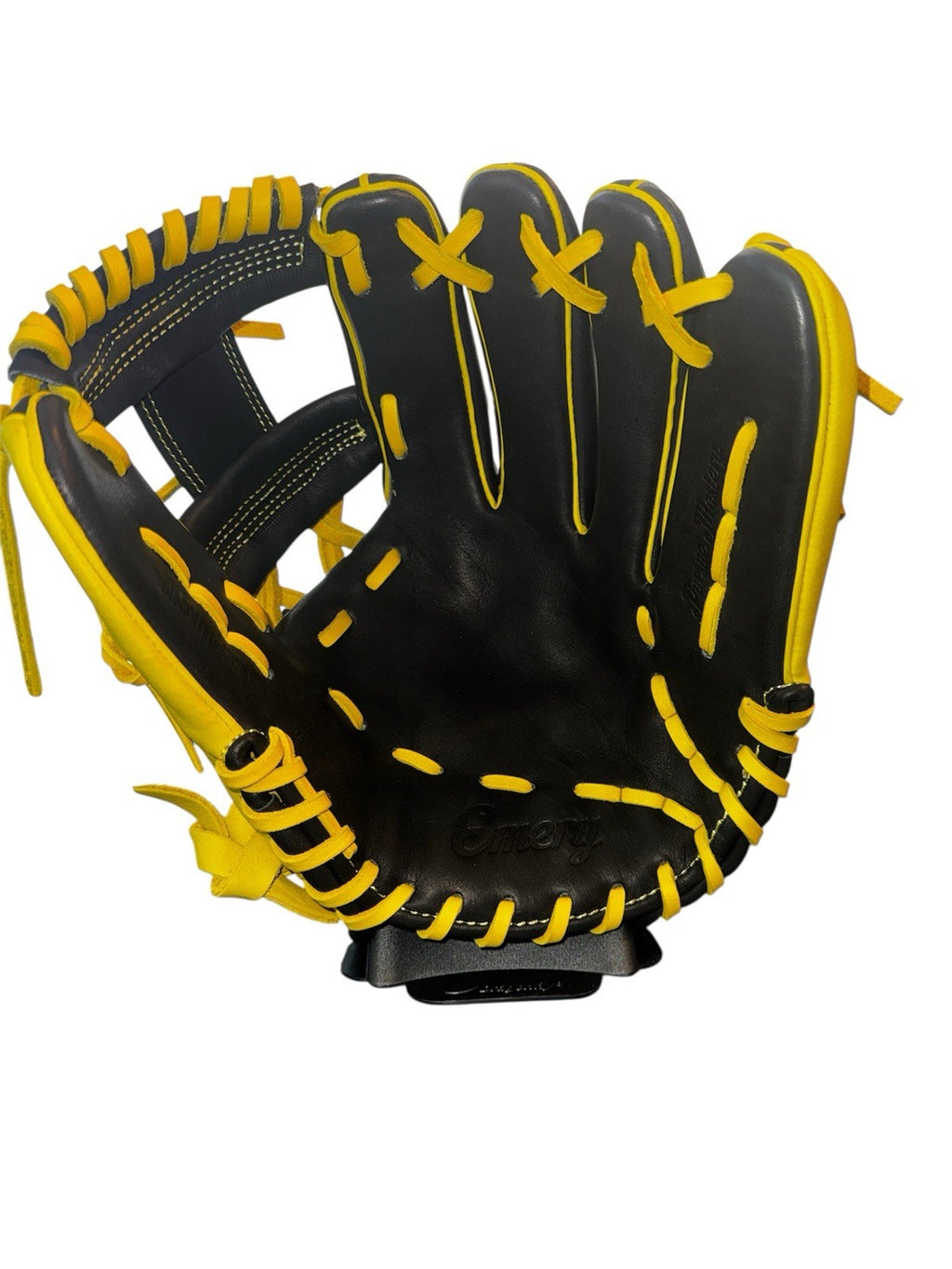Act Fast Emery Glove Co Black & Yellow Beauty!  Emerald series - US Kip Leather!