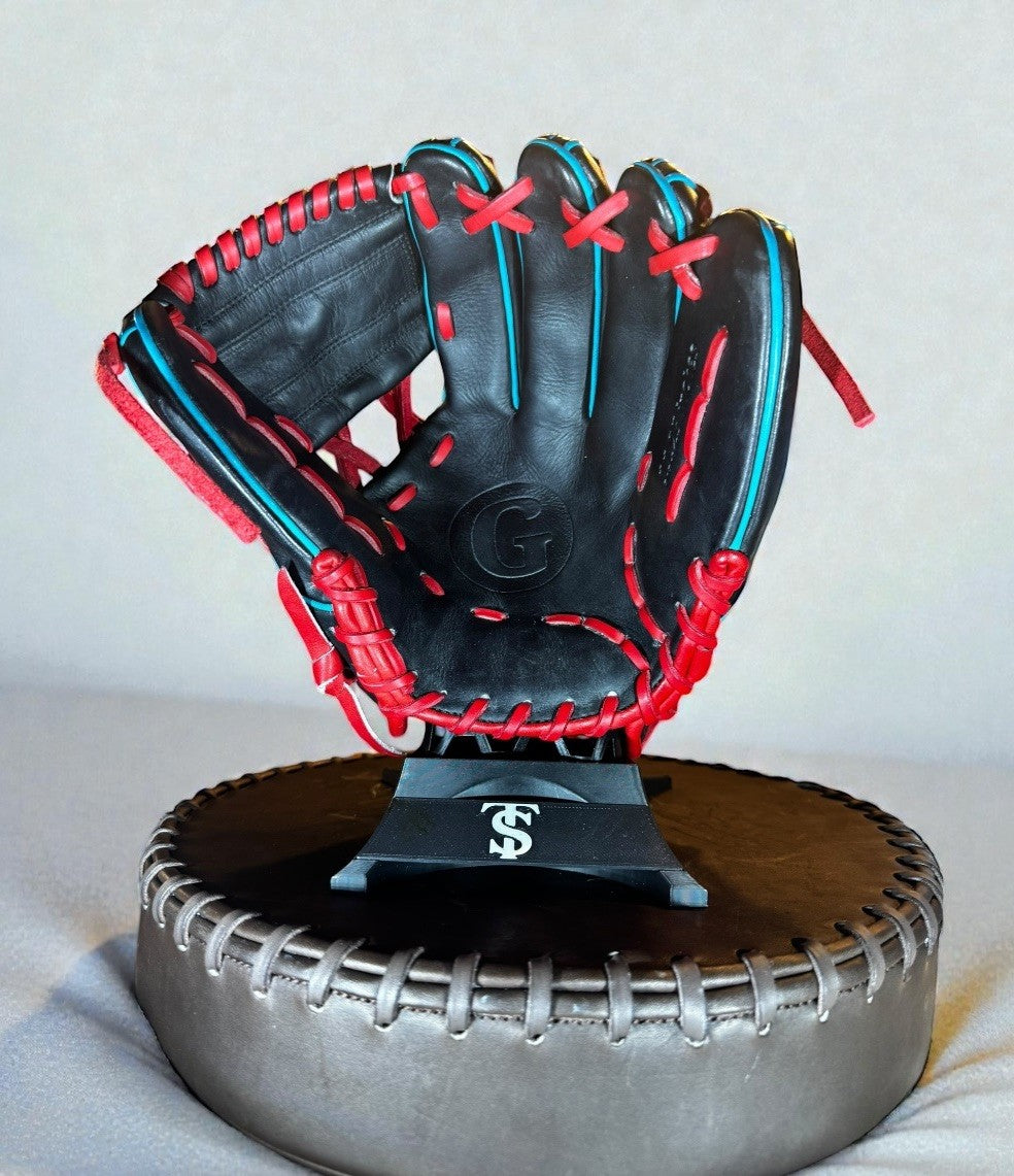 Grace Gloves 11.25” Infield Glove – Black / Red / Teal – Brand New