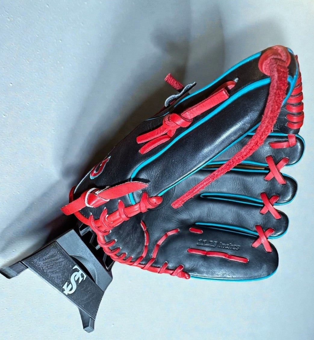 Grace Gloves 11.25” Infield Glove – Black / Red / Teal – Brand New