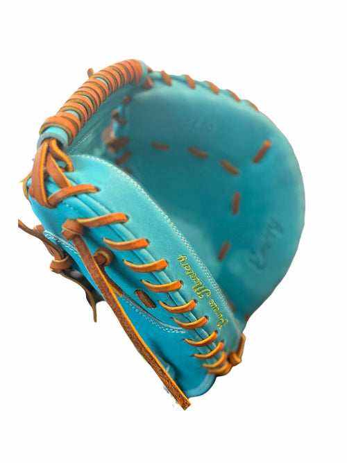 Emery Summit Series 34” Catcher’s Mitt Turquoise Tan Leather Baseball Glove New