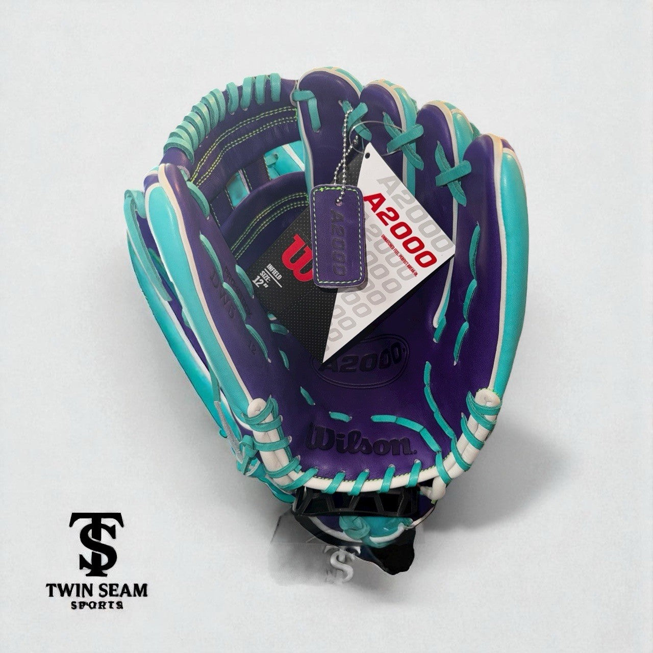 Wilson A2000 DW5 - RHT - Teal & Purple Showstopper - 12 Inch