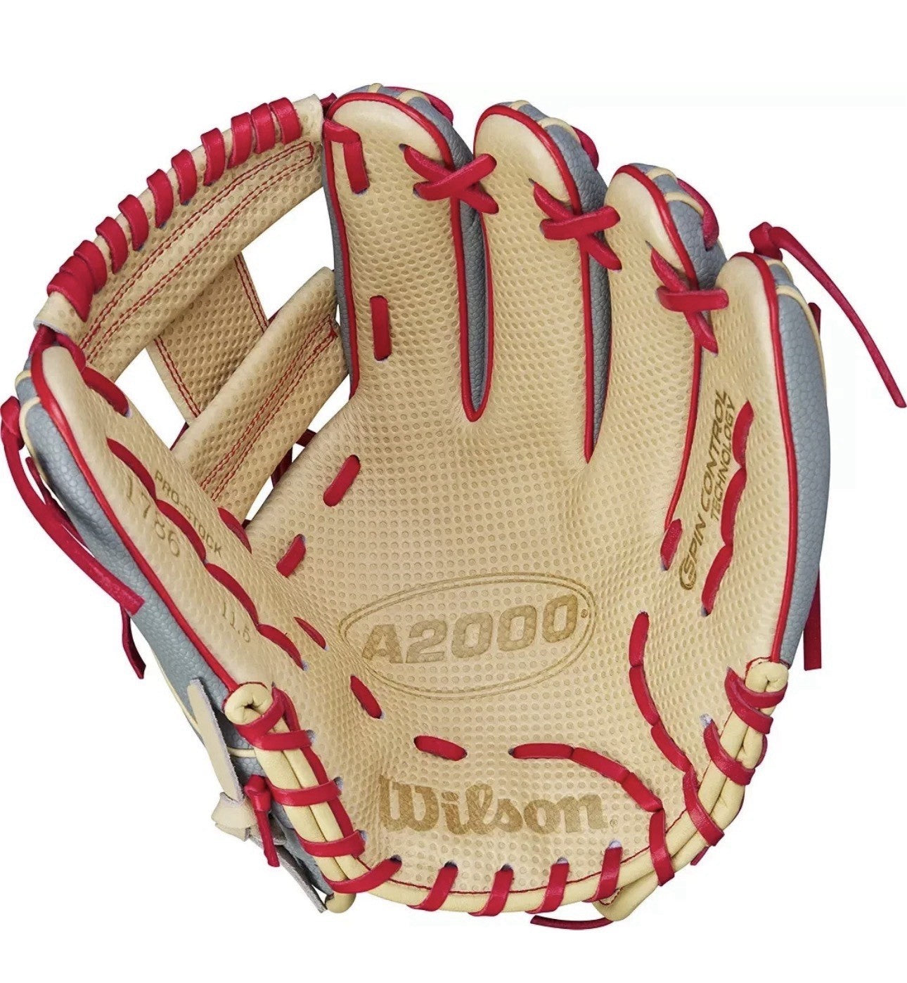Wilson 11.5'' 1786 A2000 SuperSkin Series Glove - Right Hand Throw