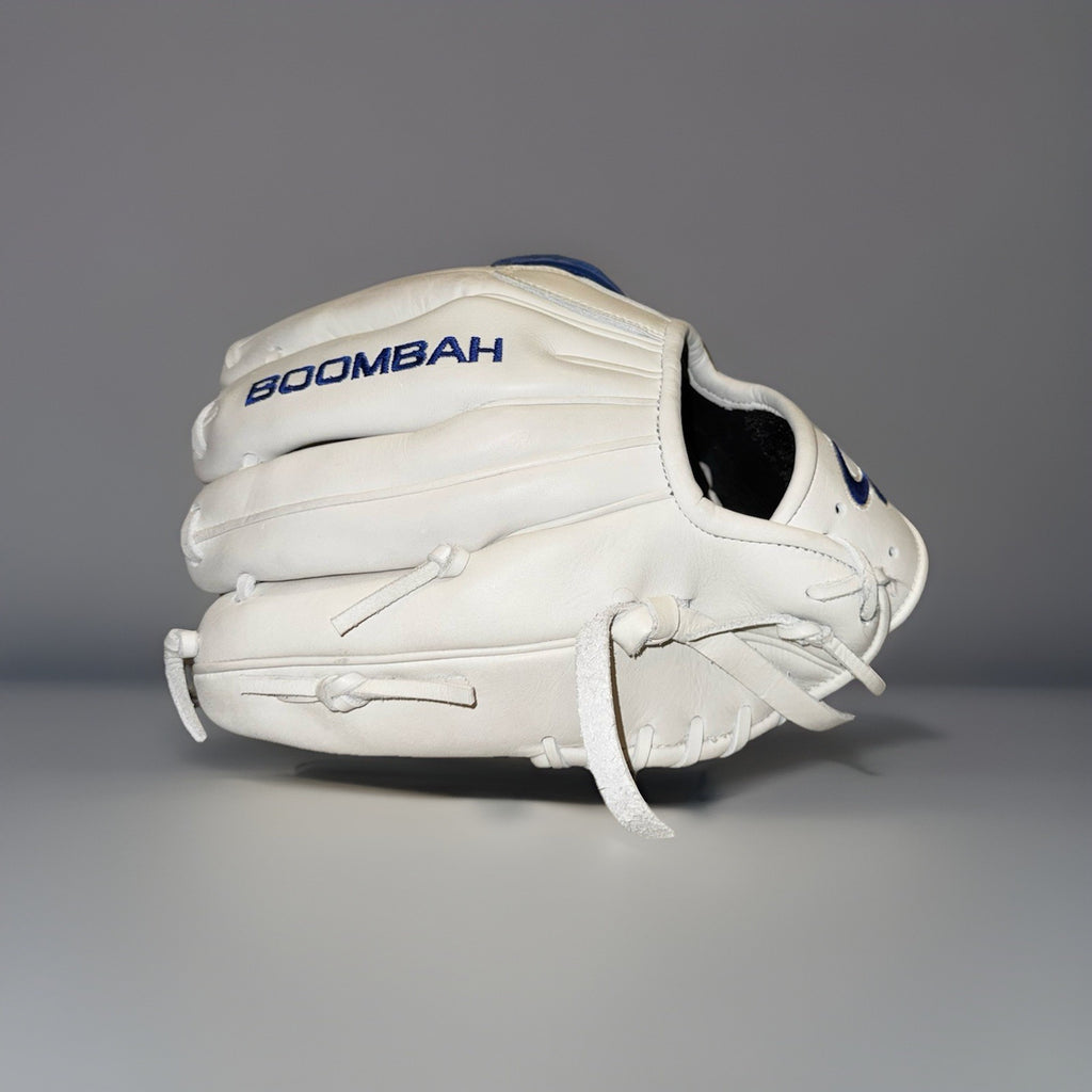 Boombah Vitilla RHT 11.5” White/Blue - H-Web Glove – Dominican Style!