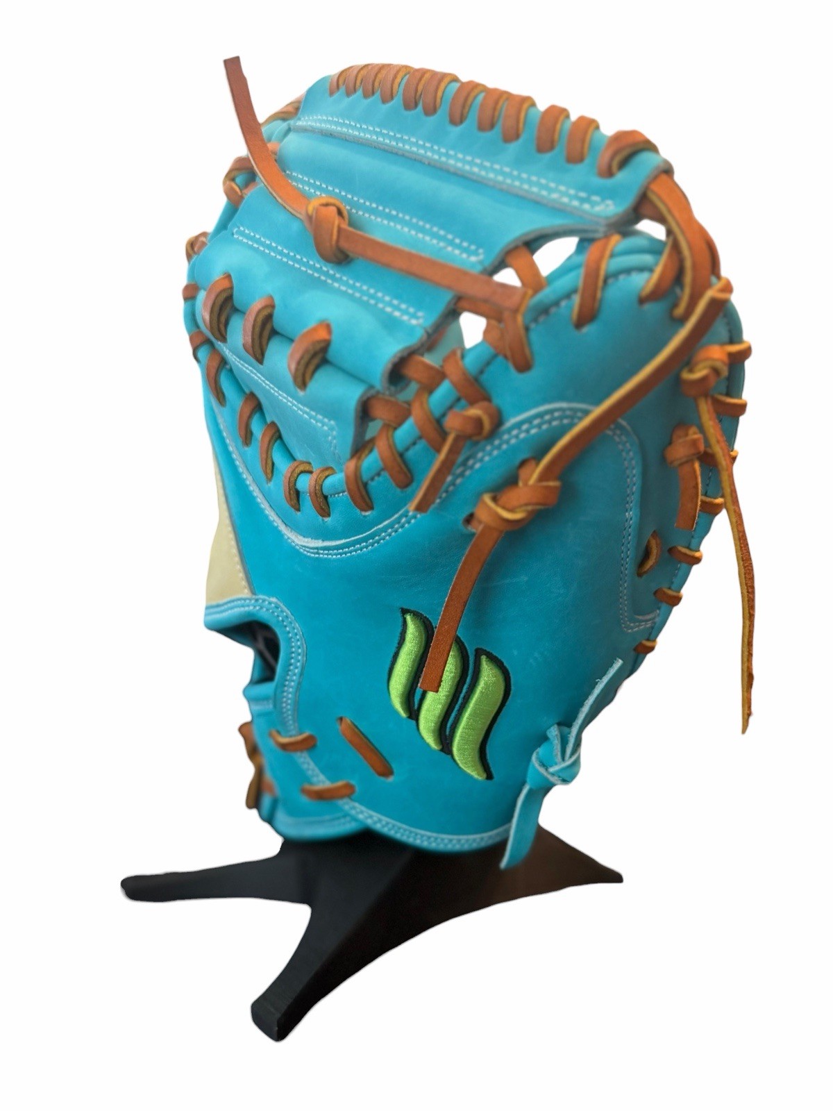 Emery Summit Series 34” Catcher’s Mitt Turquoise Tan Leather Baseball Glove New