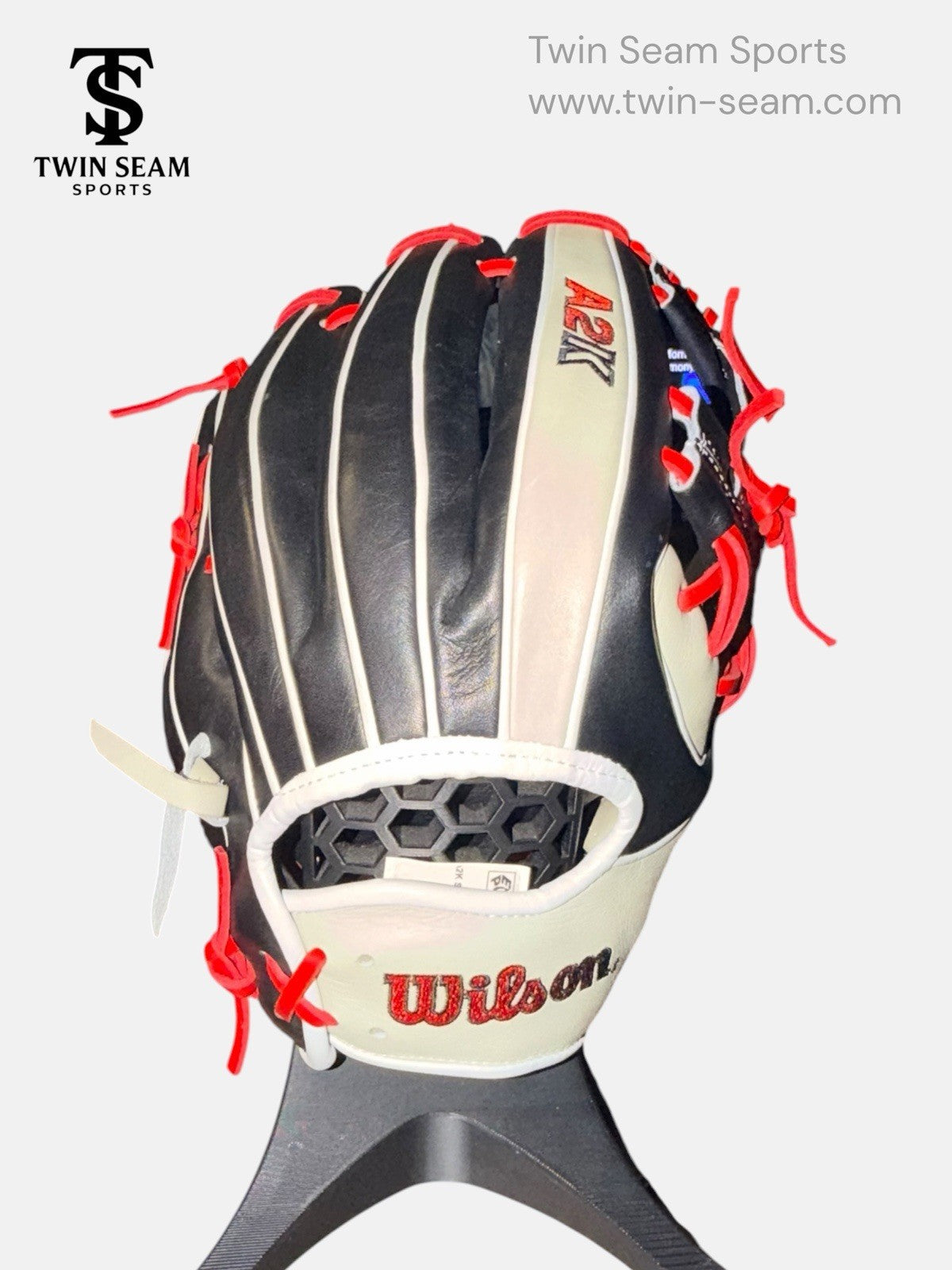 Wilson A2K 1724 11.75” Infield Baseball Glove RHT Silver Black Red Made Japan