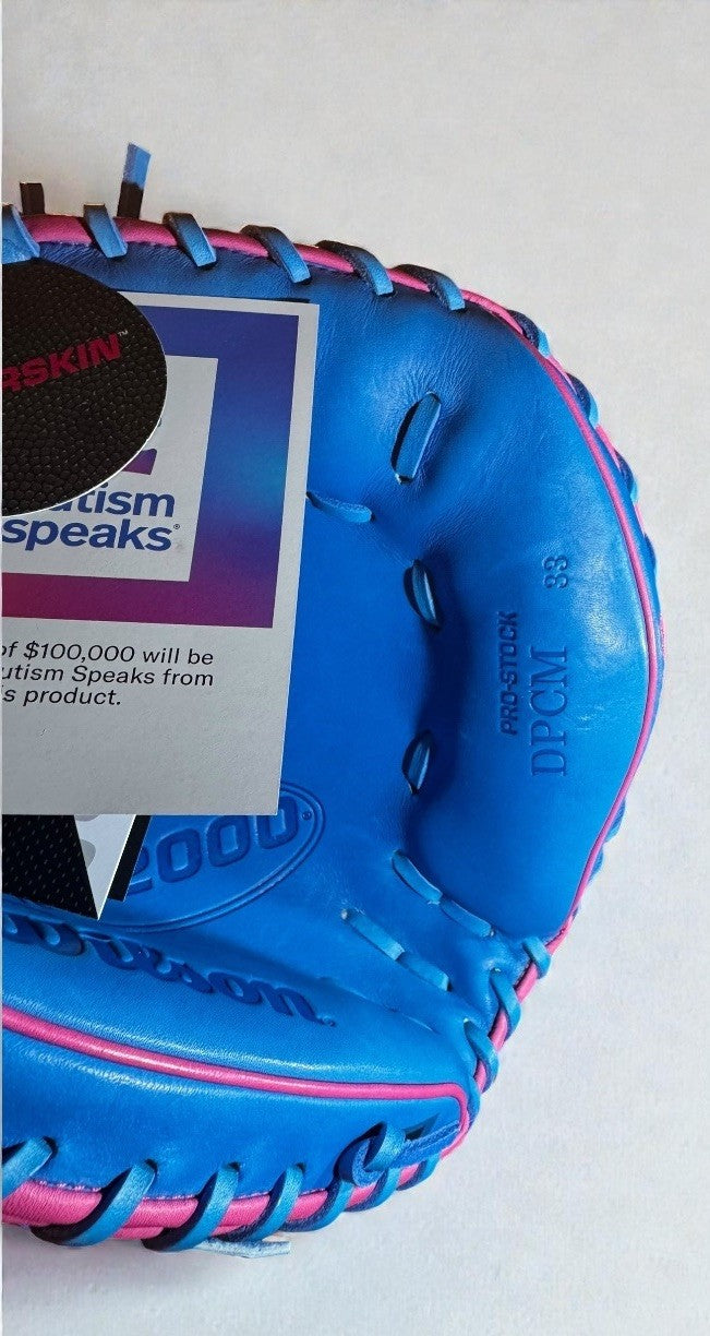 Wilson A2000 DPCM 33" Baseball Catchers Mitt Autism Speaks Love the Moment