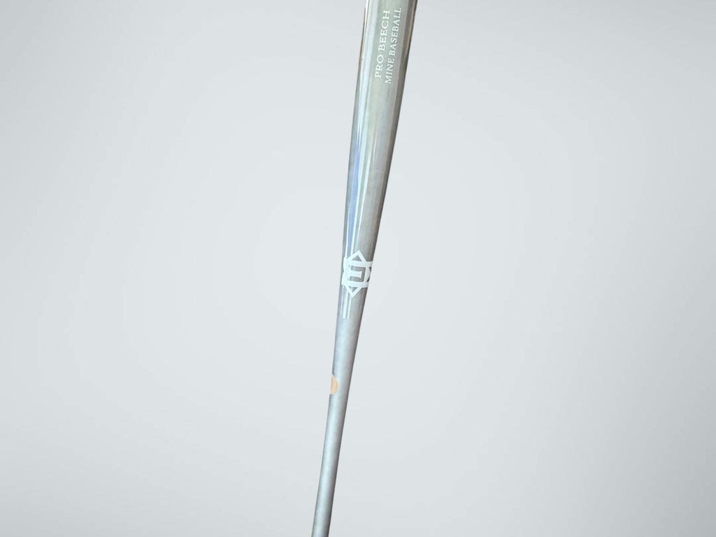 Mine Baseball Pro Beech Special Edition Wood Bat34" 31oz Pearl Gray Balanced