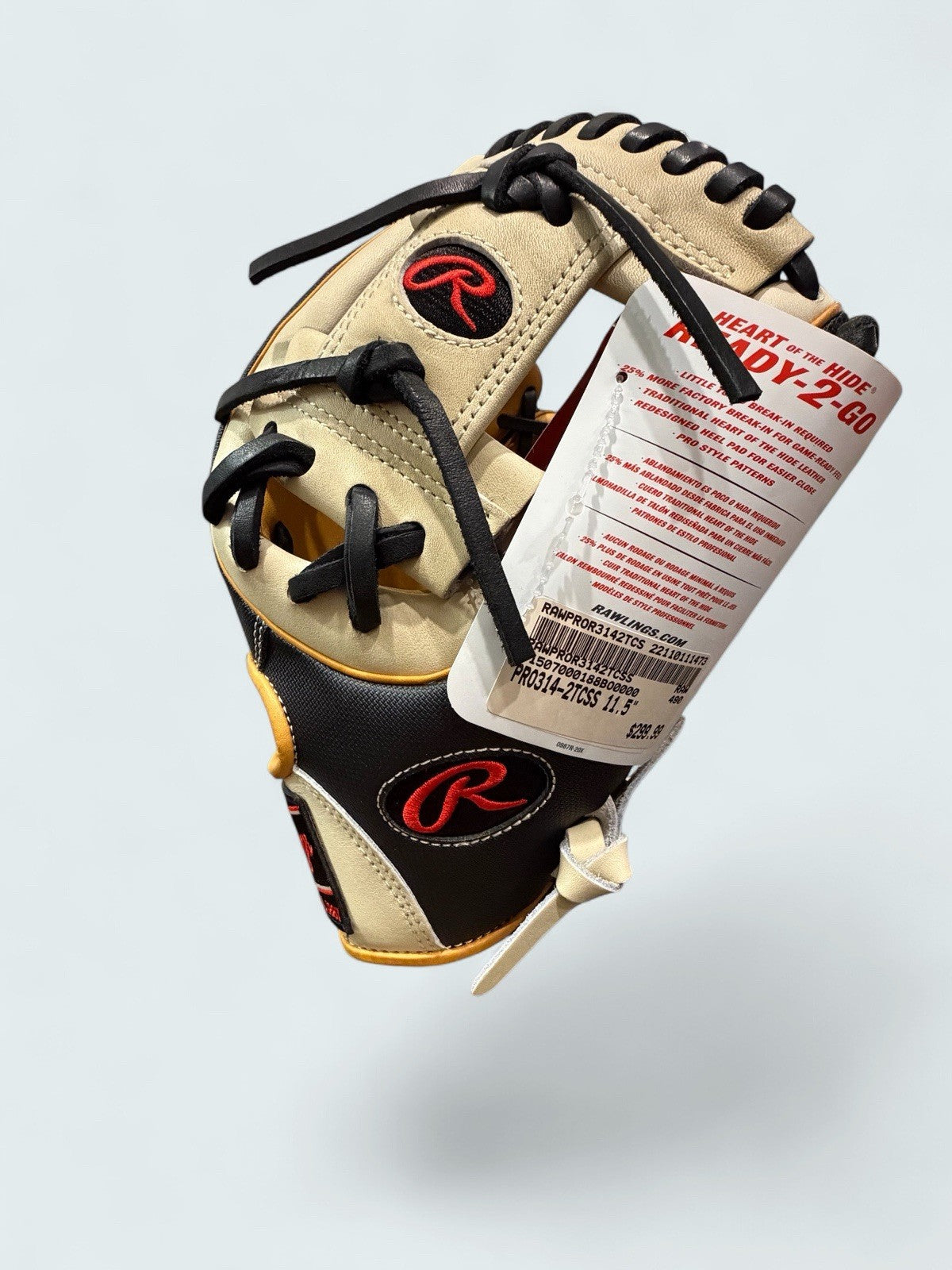 Rawlings Heart of the Hide R2G PROR314-2TCSS 11.5” Speed Shell RHT NWT