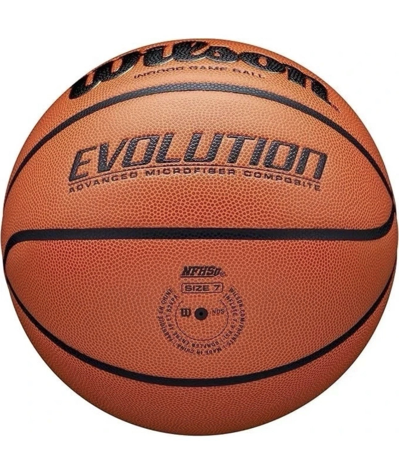 Wilson Evolution 28.5” Women’s Indoor Game Basketball – Official Size 6
