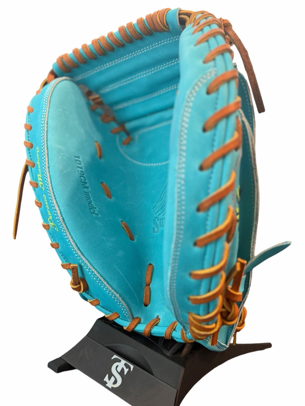 Emery Summit Series 34” Catcher’s Mitt Turquoise Tan Leather Baseball Glove New