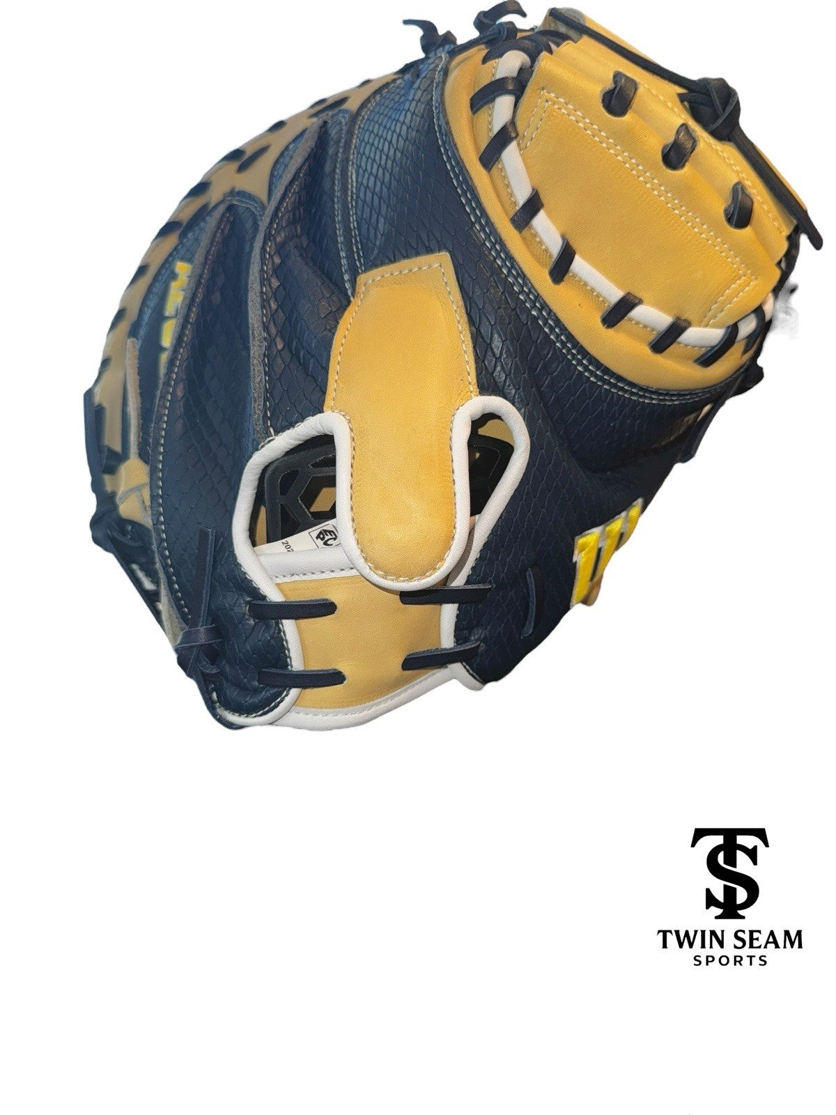 Wilson A2000 1734 34” Catcher’s Mitt – Navy/Blonde – Right Hand Throw