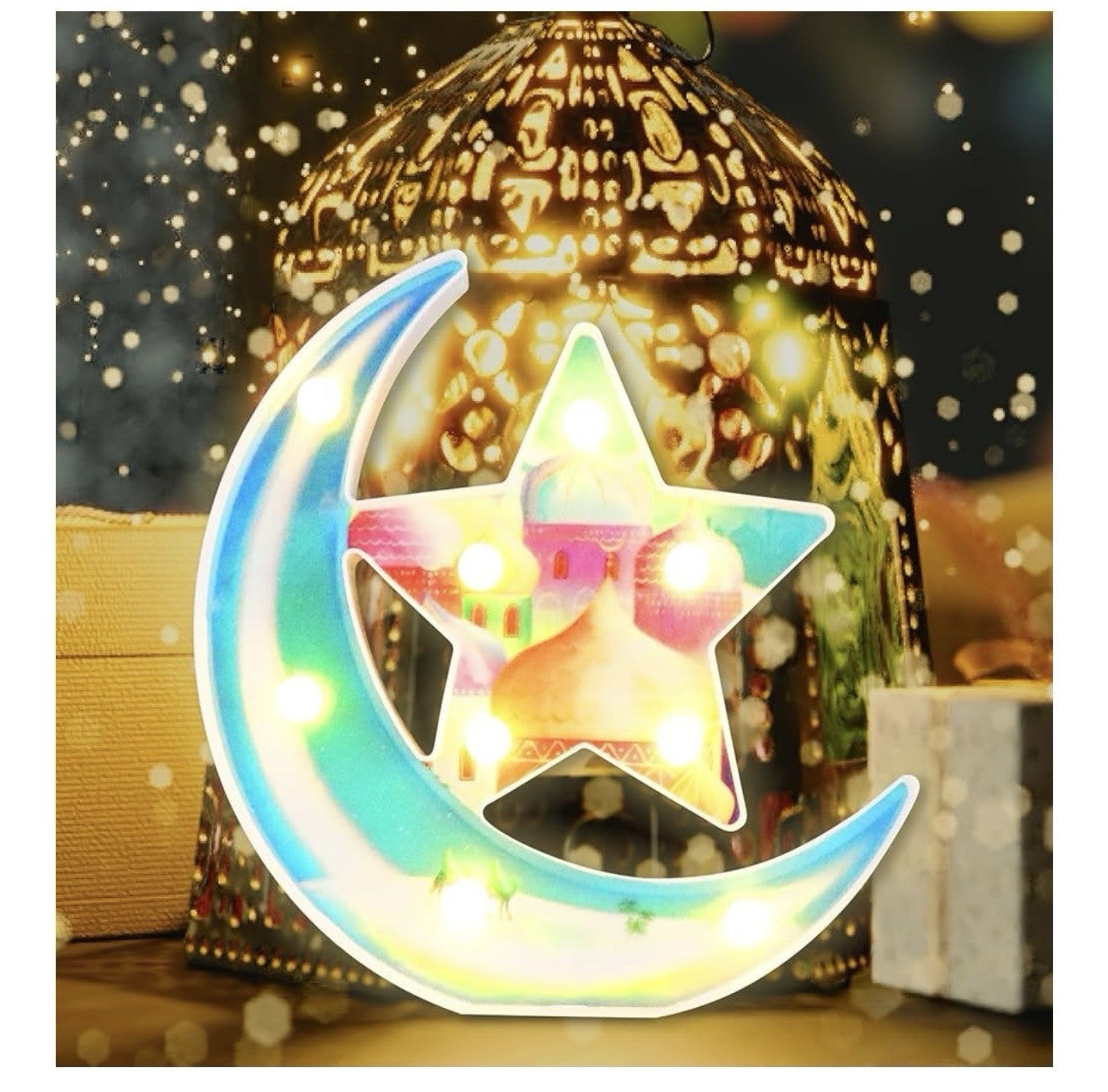 Ramadan Decorations. Warm White Lights. Battery Operated