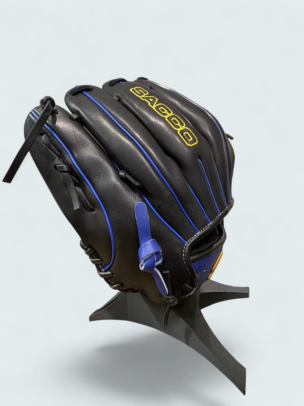 SACCO 11.75” Japanese Kip Leather Infield Glove RHT New w/o Tags -  Blue & Black