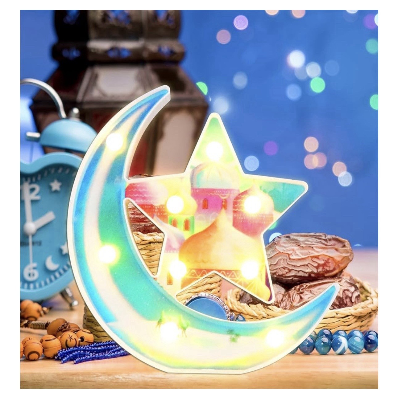 Ramadan Decorations. Warm White Lights. Battery Operated