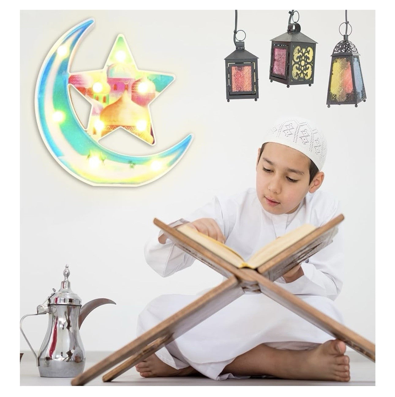 Ramadan Decorations. Warm White Lights. Battery Operated