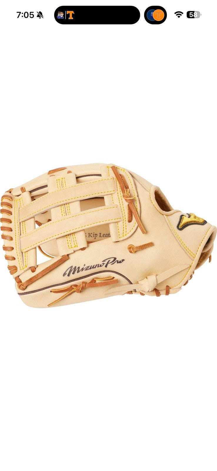 MIZUNO Pro GMP2-700DH LHT Glove - 12.75" Deep Pocket Outfield