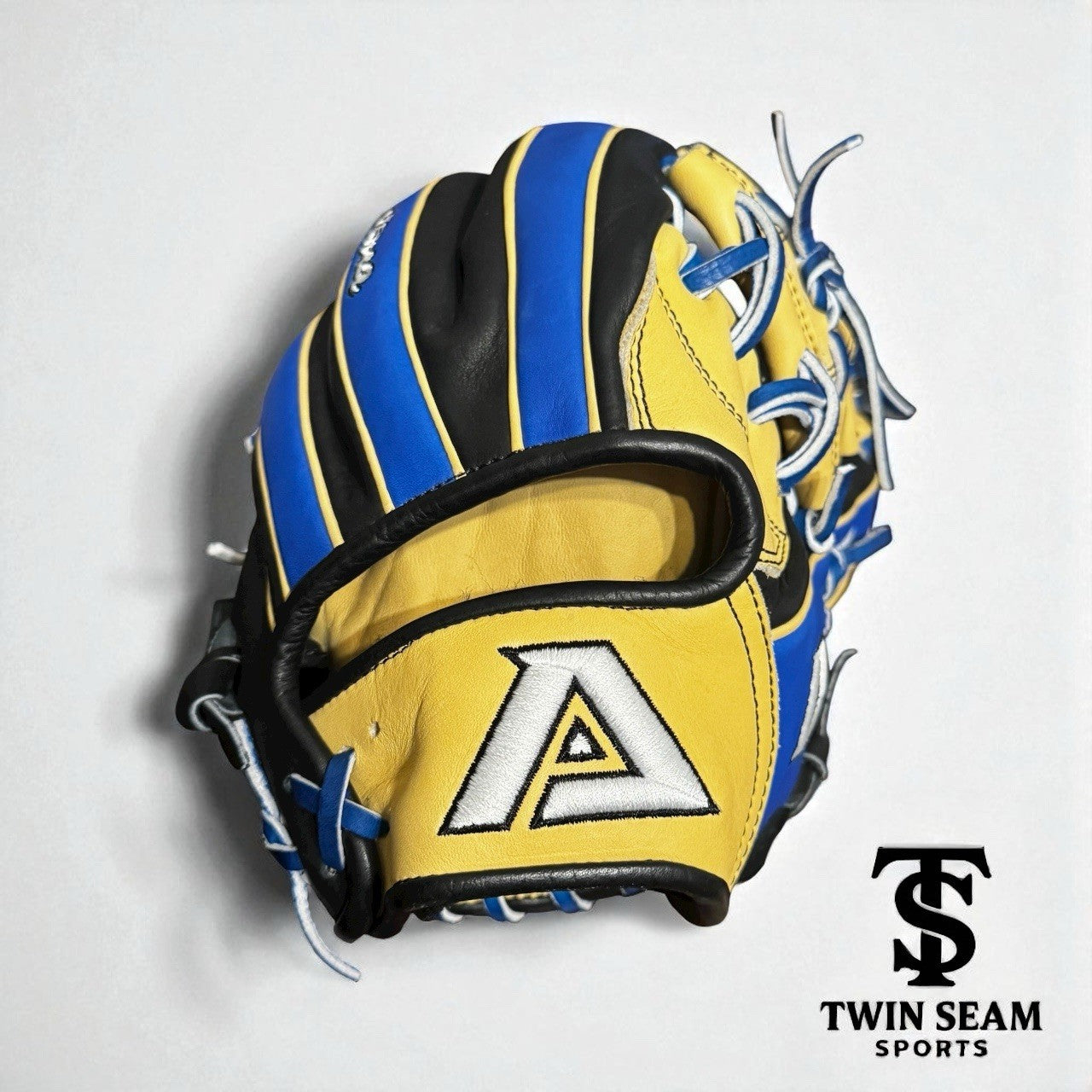 Akadema Torino 11.5” Baseball Glove – Black/Gold/Royal Blue