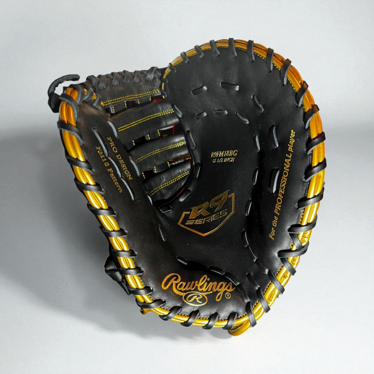 Rawlings R9 12.5" First Base Mitt RHT – R9FM18BG – Premium Feel & Ready to Game