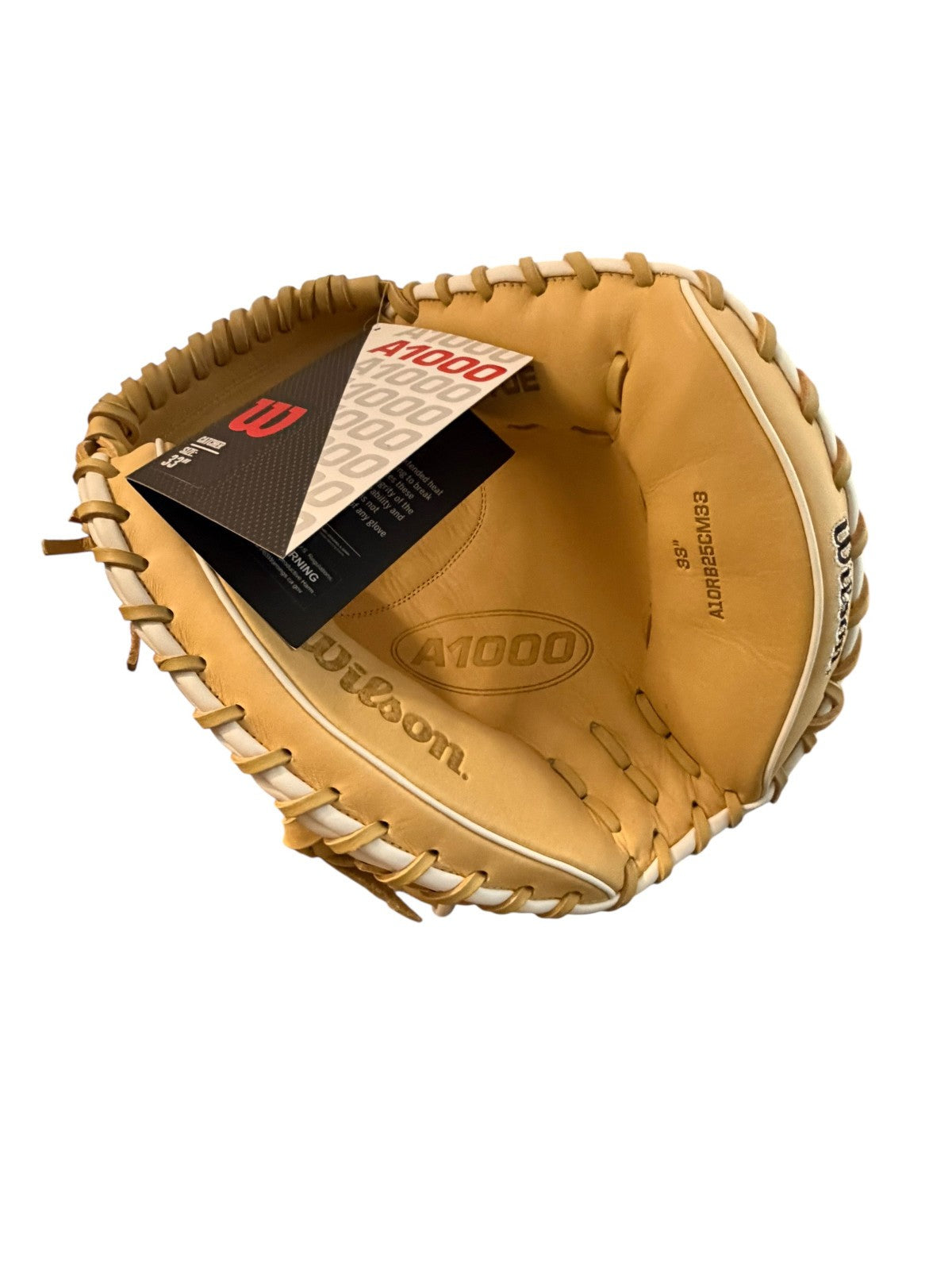 🔥 Wilson A1000 Blonde CM33 33" Catcher’s Mitt – NEW!