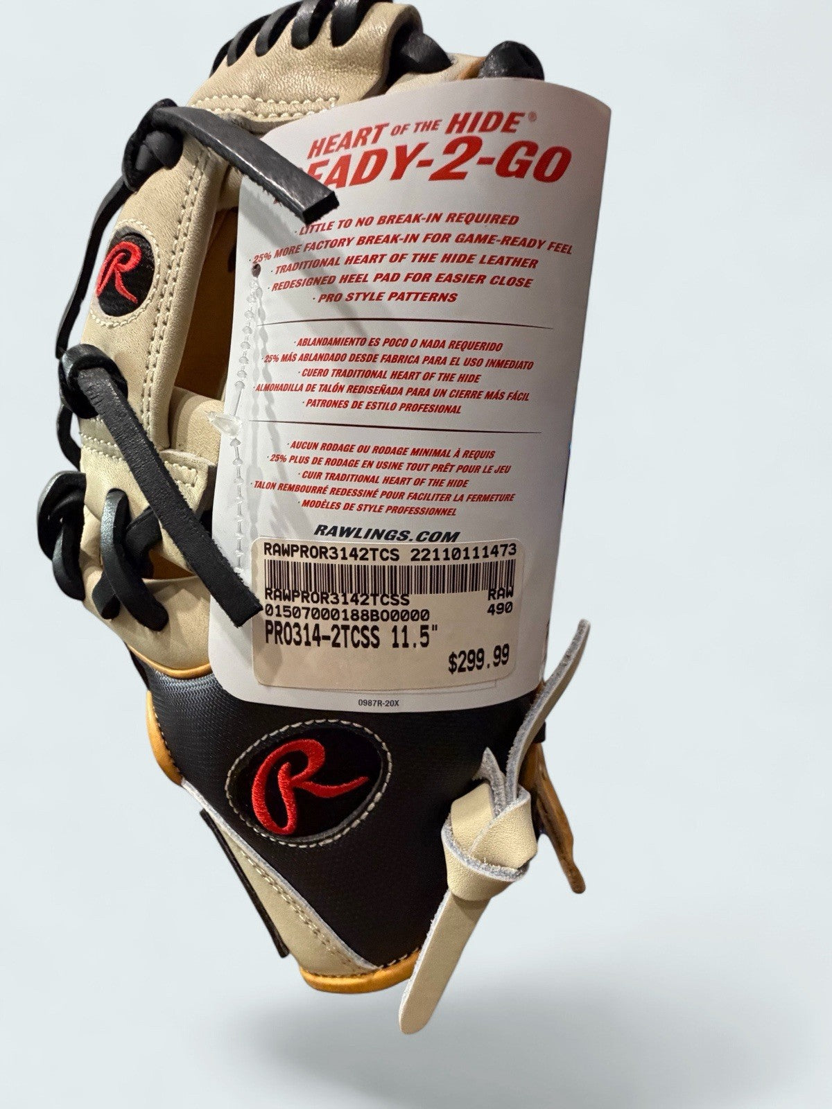 Rawlings Heart of the Hide R2G PROR314-2TCSS 11.5” Speed Shell RHT NWT