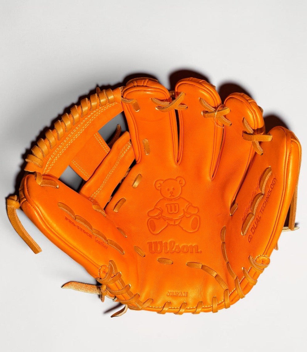 Wilson Staff DUAL Teddy Bear 11.5” Pedroia Fit Infield Glove RHT Japan NWT