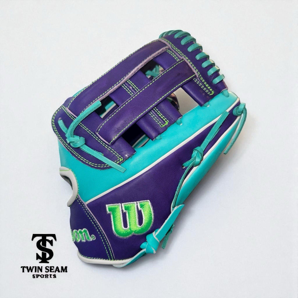 Wilson A2000 DW5 - RHT - Teal & Purple Showstopper - 12 Inch