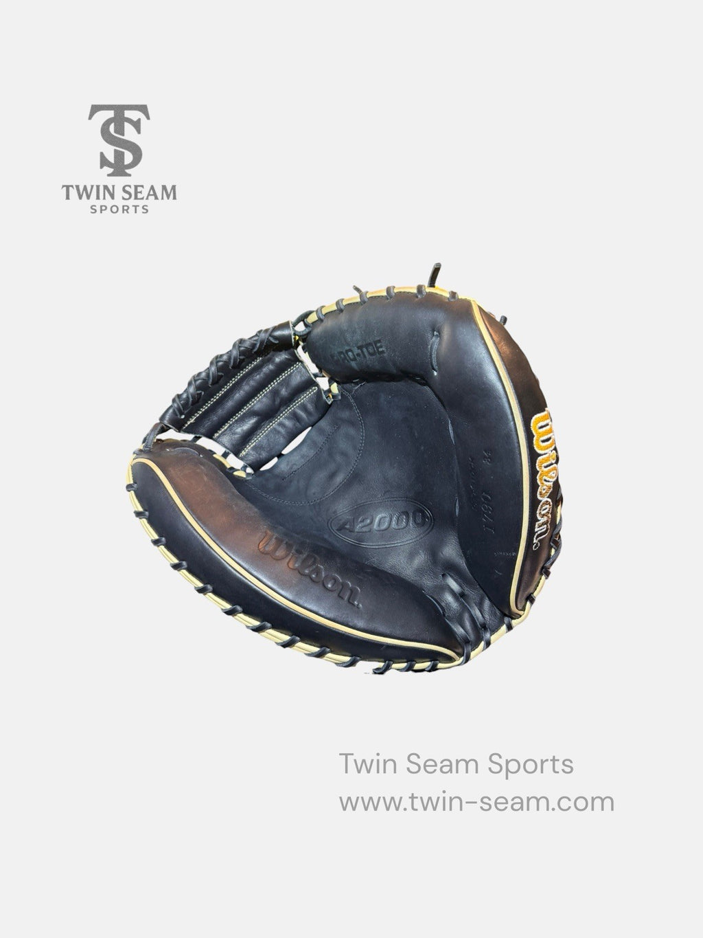 Wilson A2000 1790 34” SuperSkin Catcher’s Mitt RHT Black/Tan Baseball Glove