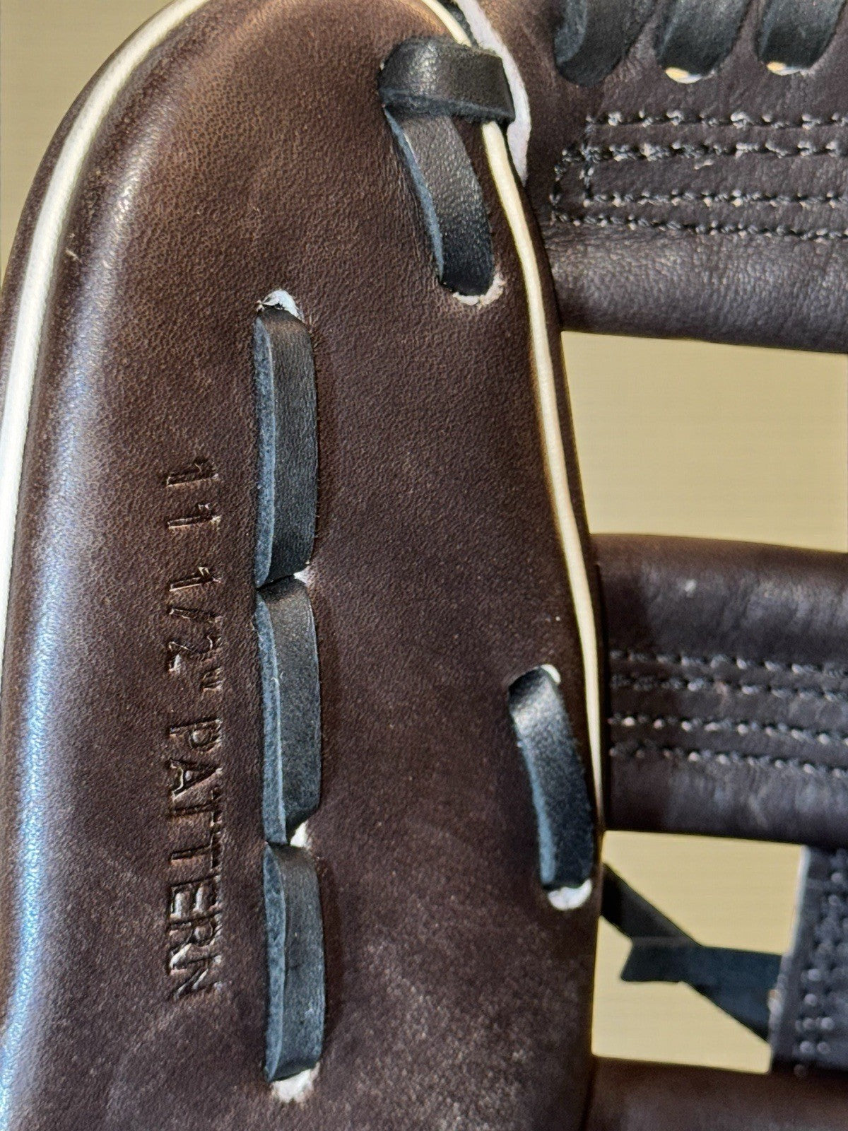 Gloveworks 11.5” Cross Lace Infield Glove – Deep Chocolate Leather – RHT