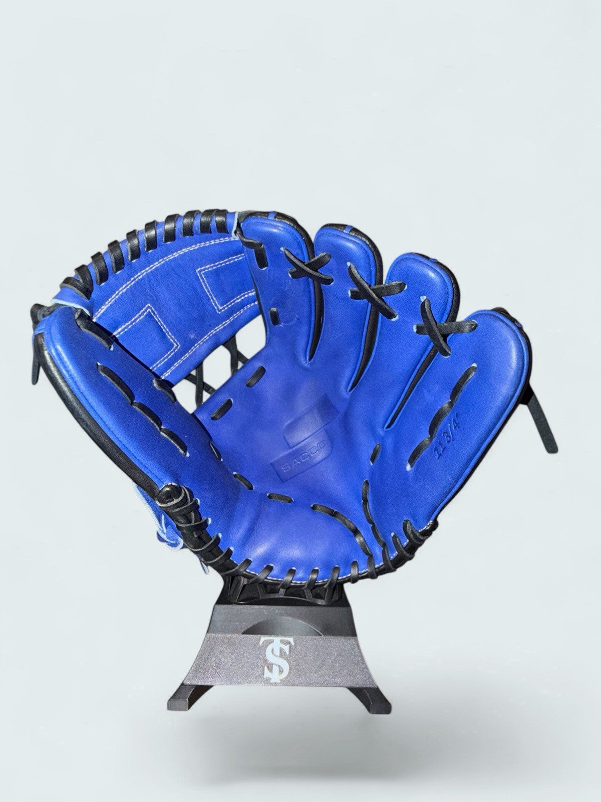 SACCO 11.75” Japanese Kip Leather Infield Glove RHT New w/o Tags -  Blue & Black