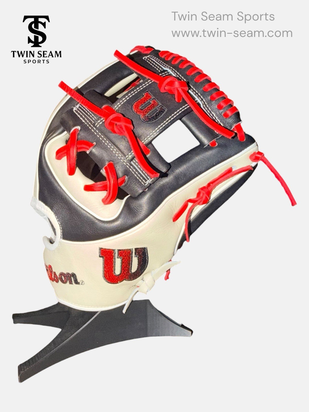 Wilson A2K 1724 11.75” Infield Baseball Glove RHT Silver Black Red Made Japan